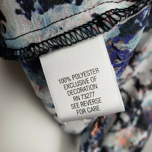 SIMPLY VERA VERA WANG Blue Top Medium - Picture 5 of 7